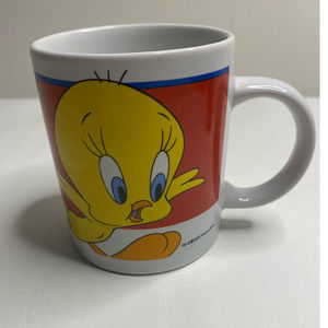 Warner Bros Looney Tunes Tweety Bird Coffee Mug Cup Vintage 2000 Gibson